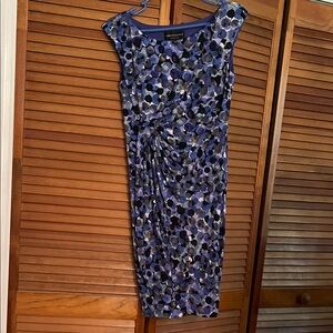 Adrianna Papell Multicolor Patterned Midi Dress